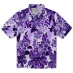 Northwestern Wildcats Hawaiian Shirt - Hibiscus Arrangement | Hula Hawaiian Shirts