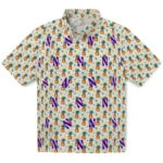 Northwestern Wildcats Hawaiian Shirt - Pineapple Delight | Hula Hawaiian Shirts
