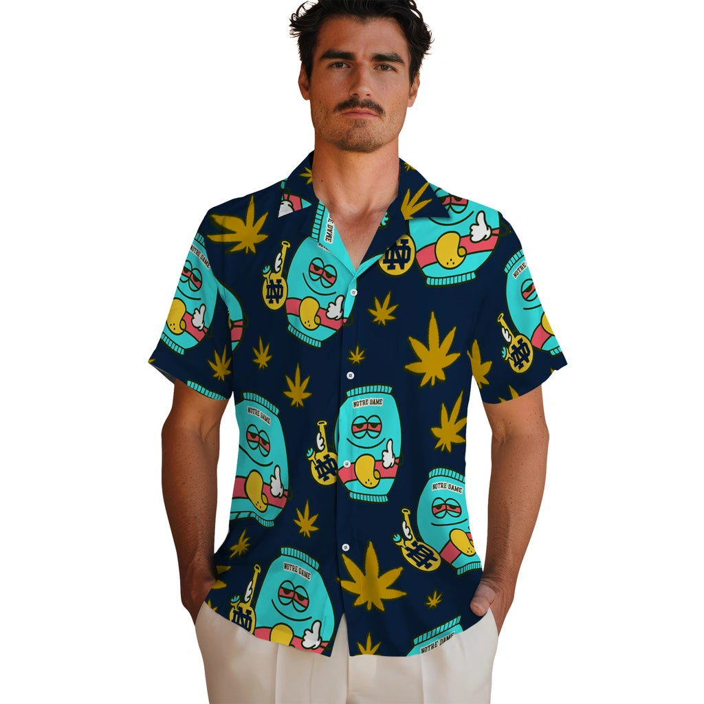 Notre Dame Fighting Irish Hawaiian Shirt - Chill Vibe | Hula Hawaiian Shirts