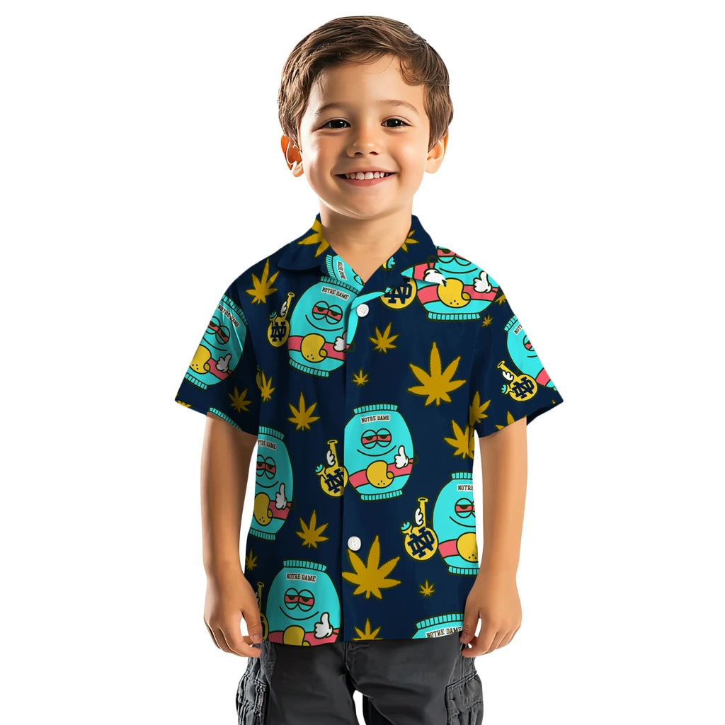 Notre Dame Fighting Irish Hawaiian Shirt - Chill Vibe | Hula Hawaiian Shirts