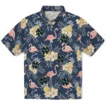 Notre Dame Fighting Irish Hawaiian Shirt - Flamingo Hibiscus | Hula Hawaiian Shirts