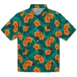 Notre Dame Fighting Irish Hawaiian Shirt - Hibiscus and Palm Leaves | Hula Hawaiian Shirts