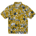 Notre Dame Fighting Irish Hawaiian Shirt - Hibiscus Overlay | Hula Hawaiian Shirts