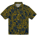 Notre Dame Fighting Irish Hawaiian Shirt - Leaf Outline | Hula Hawaiian Shirts