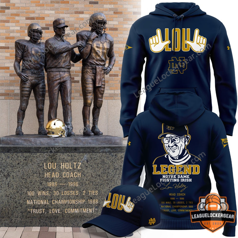 Notre Dame Fighting Irish Legend Lou Holtz Hoodie | League