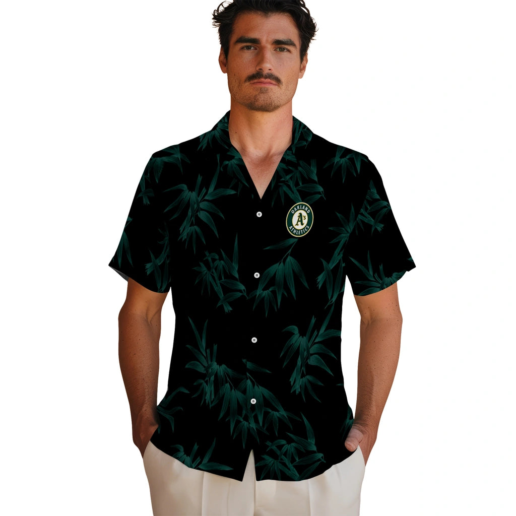 Oakland Athletics Hawaiian Shirt - Bamboo Branches | Hula Hawaiian Shirts