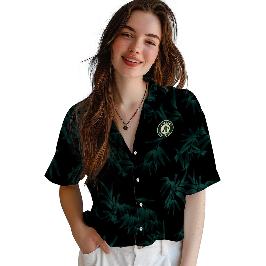 Oakland Athletics Hawaiian Shirt - Bamboo Branches | Hula Hawaiian Shirts