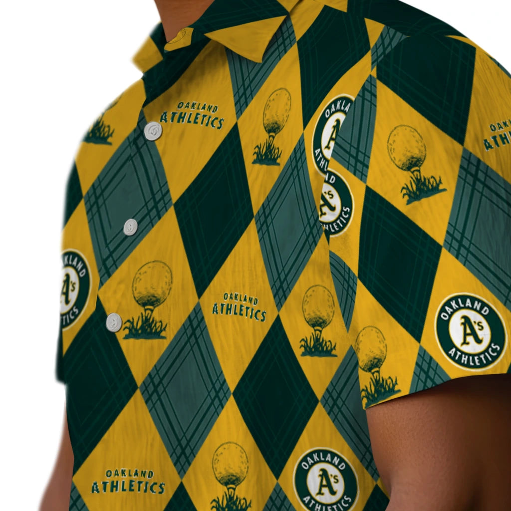 Oakland Athletics Hawaiian Shirt - Golfing Plaid | Hula Hawaiian Shirts