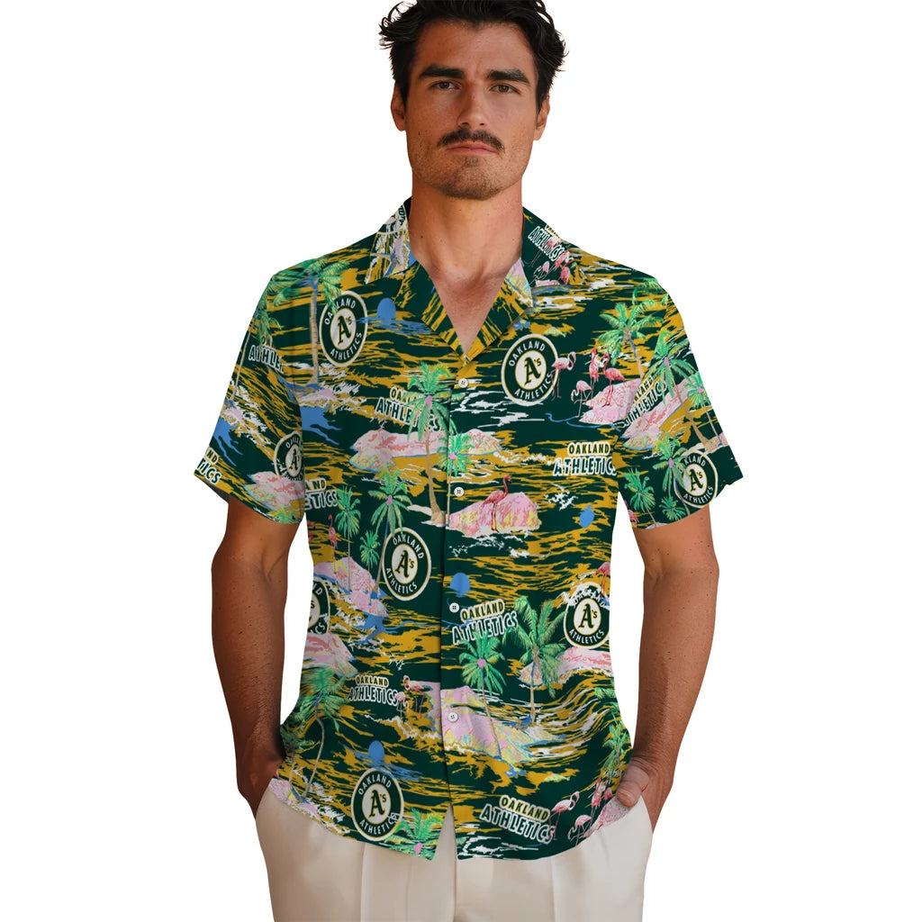 Oakland Athletics Hawaiian Shirt - Hawaii Island | Hula Hawaiian Shirts