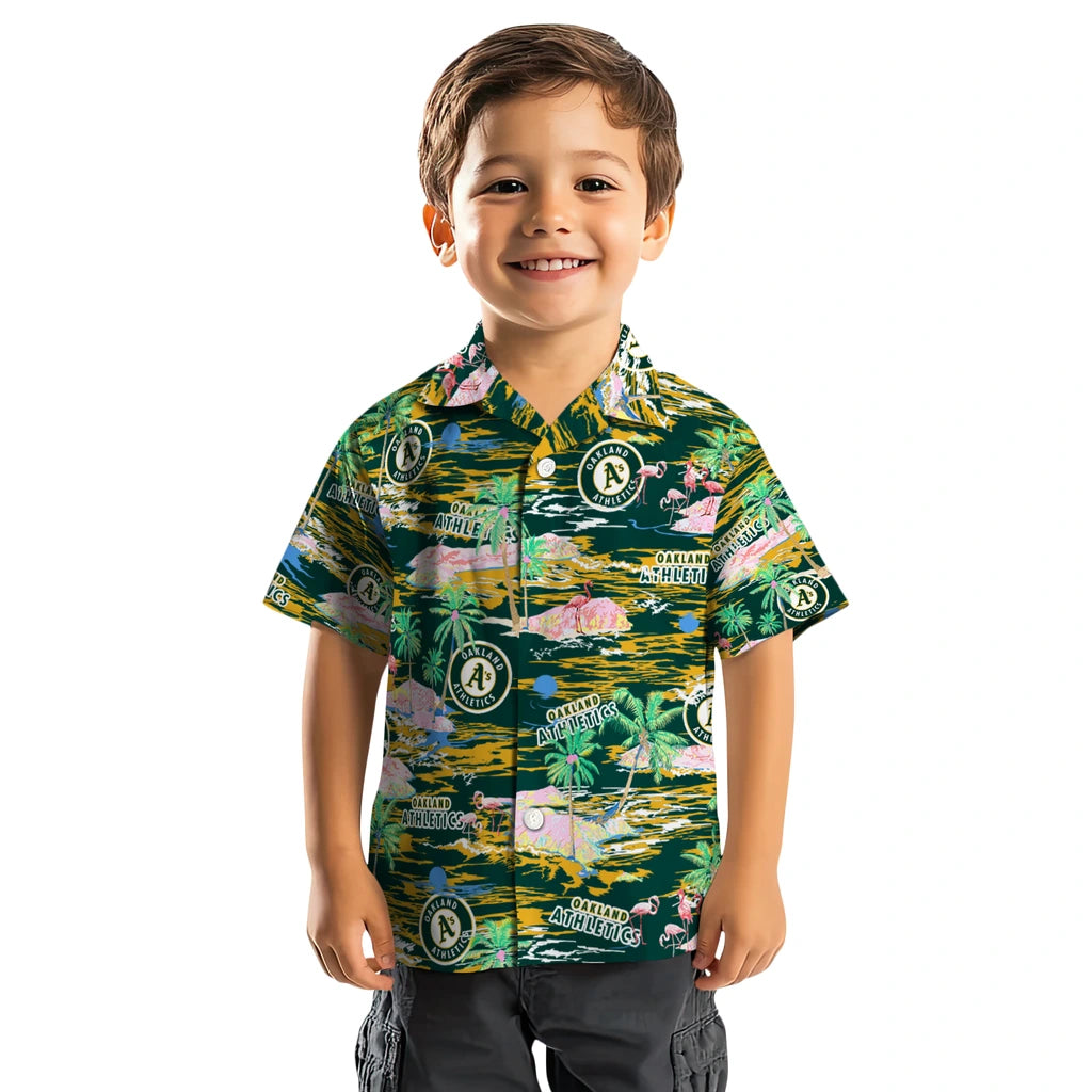 Oakland Athletics Hawaiian Shirt - Hawaii Island | Hula Hawaiian Shirts