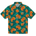 Oakland Athletics Hawaiian Shirt - Hibiscus and Palm Leaves | Hula Hawaiian Shirts