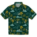 Oakland Athletics Hawaiian Shirt - Palm And Clouds | Hula Hawaiian Shirts