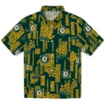 Oakland Athletics Hawaiian Shirt - Turtle Lines | Hula Hawaiian Shirts