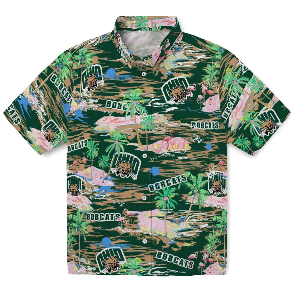 Ohio Bobcats Hawaiian Shirt - Hawaii Island | Hula Hawaiian Shirts