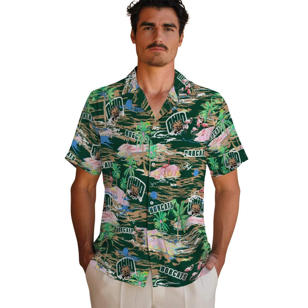 Ohio Bobcats Hawaiian Shirt - Hawaii Island | Hula Hawaiian Shirts
