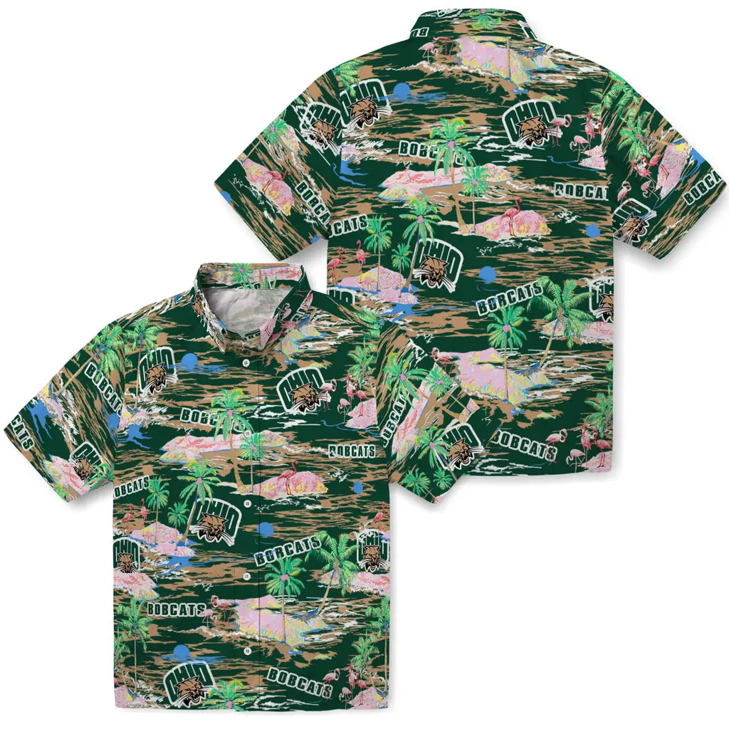 Ohio Bobcats Hawaiian Shirt - Hawaii Island | Hula Hawaiian Shirts