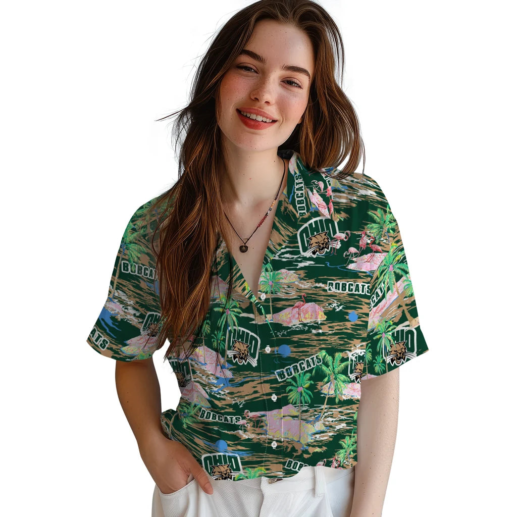 Ohio Bobcats Hawaiian Shirt - Hawaii Island | Hula Hawaiian Shirts