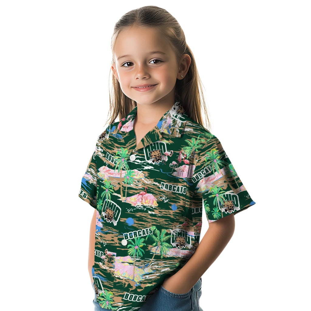 Ohio Bobcats Hawaiian Shirt - Hawaii Island | Hula Hawaiian Shirts
