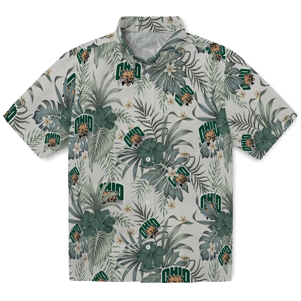 Ohio Bobcats Hawaiian Shirt - Hibiscus Designs | Hula Hawaiian Shirts