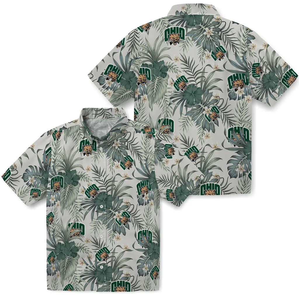 Ohio Bobcats Hawaiian Shirt - Hibiscus Designs | Hula Hawaiian Shirts