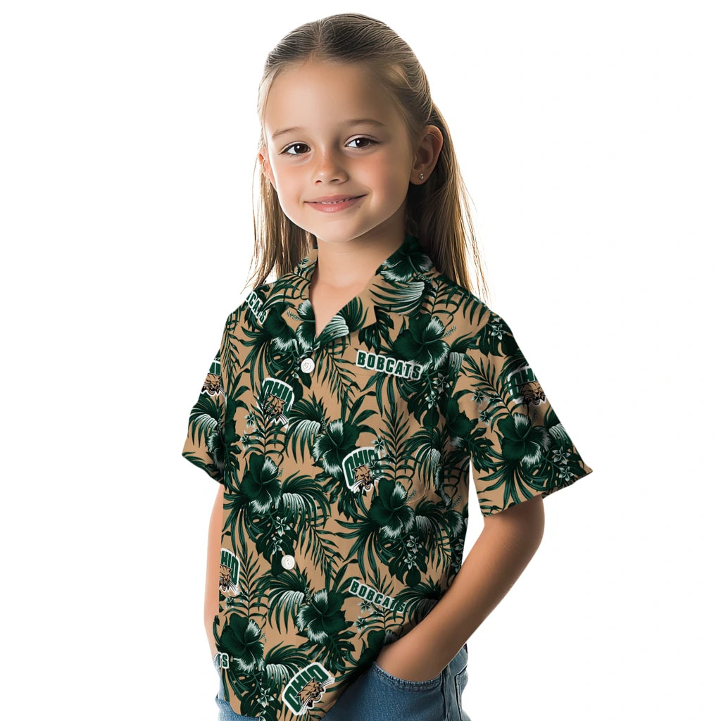Ohio Bobcats Hawaiian Shirt - Hibiscus Exotic | Hula Hawaiian Shirts