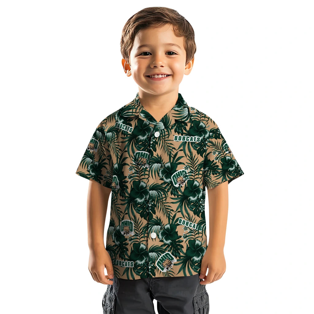 Ohio Bobcats Hawaiian Shirt - Hibiscus Exotic | Hula Hawaiian Shirts