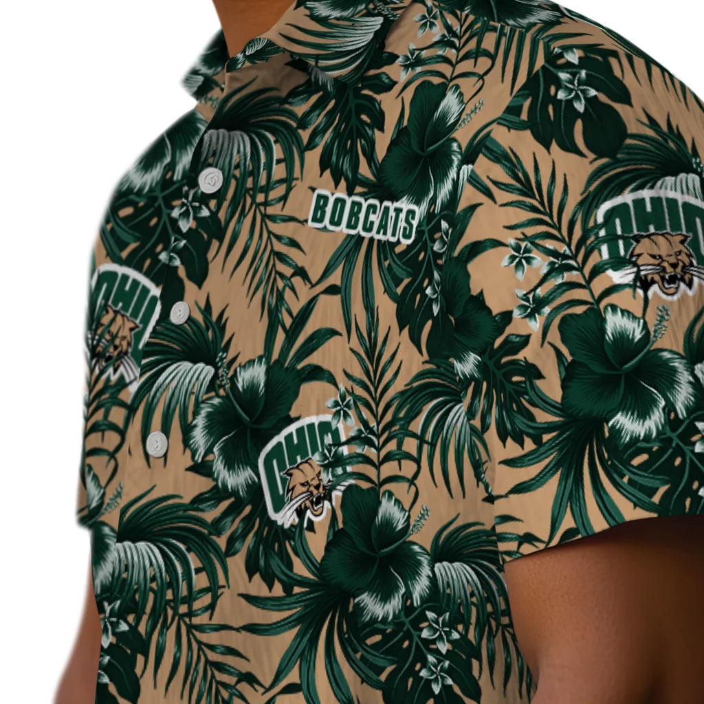 Ohio Bobcats Hawaiian Shirt - Hibiscus Exotic | Hula Hawaiian Shirts