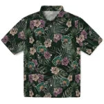Ohio Bobcats Hawaiian Shirt - Hibiscus Leaves Pattern | Hula Hawaiian Shirts