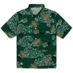 Ohio Bobcats Hawaiian Shirt - Wave Palm | Hula Hawaiian Shirts