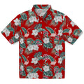 Ohio State Buckeyes Hawaiian Shirt - Flamingo and Hibiscus | Hula Hawaiian Shirts