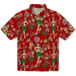 Ohio State Buckeyes Hawaiian Shirt - Hawaiian Girls Design | Hula Hawaiian Shirts