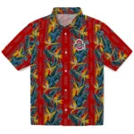 Ohio State Buckeyes Hawaiian Shirt - Paradise Vines | Hula Hawaiian Shirts