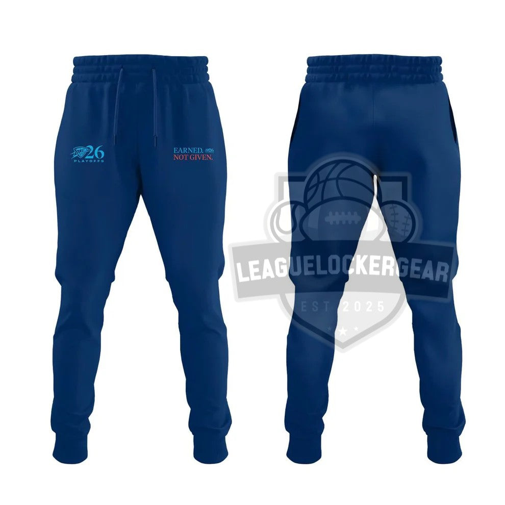 Oklahoma City Earned Not Given OKC 26 Playoffs Hoodie - LeagueLockerGear