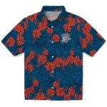 Oklahoma City Thunder Hawaiian Shirt - 50th State Flower | Hula Hawaiian Shirts