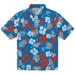 Oklahoma City Thunder Hawaiian Shirt - Hibiscus Flower Design | Hula Hawaiian Shirts