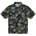 Oklahoma City Thunder Hawaiian Shirt - Hibiscus Leaves Pattern | Hula Hawaiian Shirts