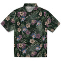 Oklahoma City Thunder Hawaiian Shirt - Hibiscus Leaves Pattern | Hula Hawaiian Shirts