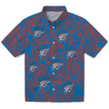 Oklahoma City Thunder Hawaiian Shirt - Leaf Outline | Hula Hawaiian Shirts