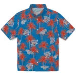 Oklahoma City Thunder Hawaiian Shirt - Palm Tree Motif | Hula Hawaiian Shirts