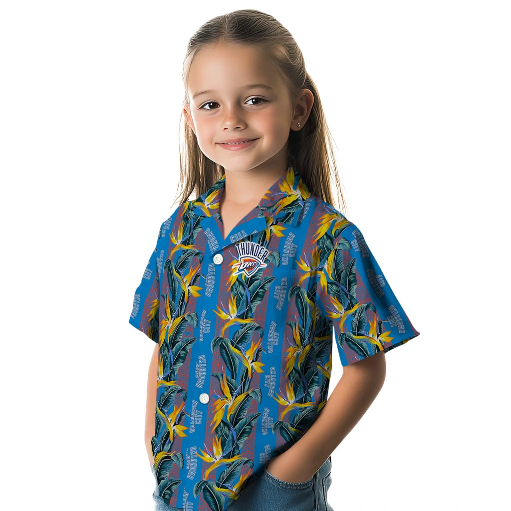 Oklahoma City Thunder Hawaiian Shirt - Paradise Vines | Hula Hawaiian Shirts