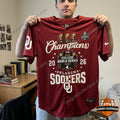 Oklahoma Sooners 2026 College World Series National Champions Baseball Jersey - LeagueLockerGear