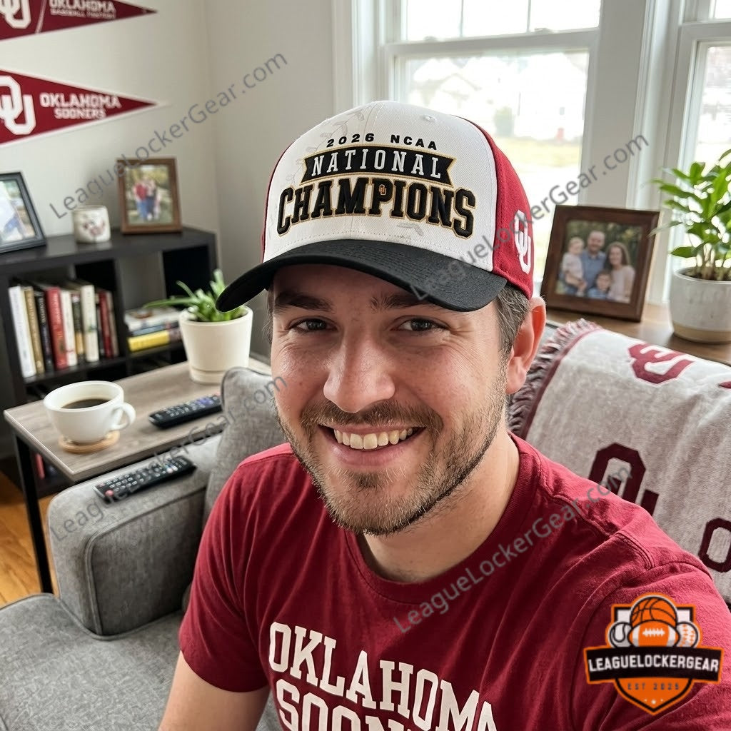Oklahoma Sooners 2026 NCAA National Champions Baseball Cap - LeagueLockerGear