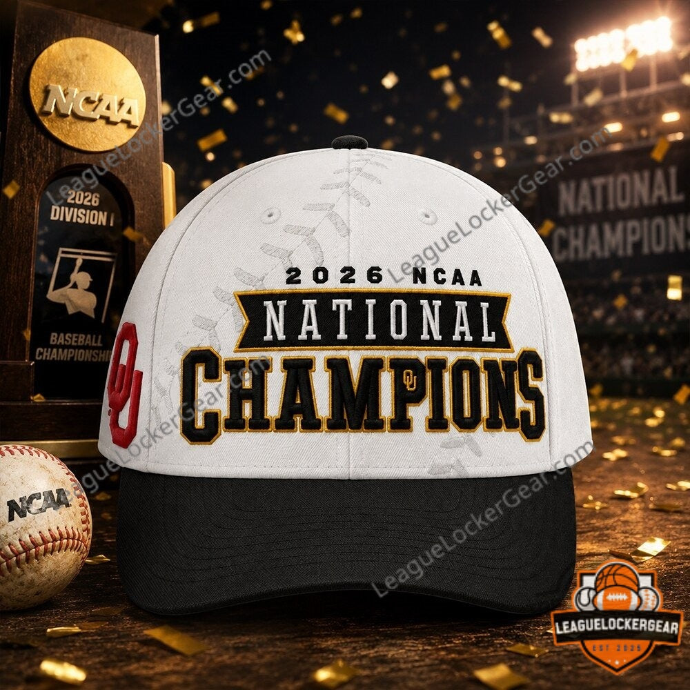 Oklahoma Sooners 2026 NCAA National Champions Baseball Cap - LeagueLockerGear