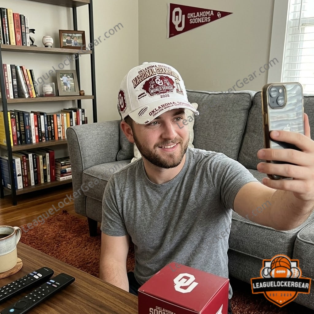 Oklahoma Sooners College World Series Champions 2026 Baseball Cap - LeagueLockerGear