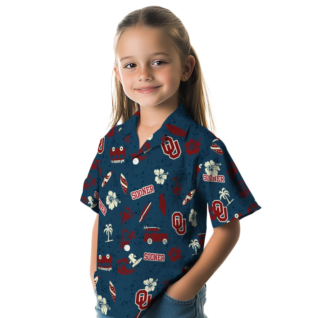 Oklahoma Sooners Hawaiian Shirt - Beach Vibe | Hula Hawaiian Shirts