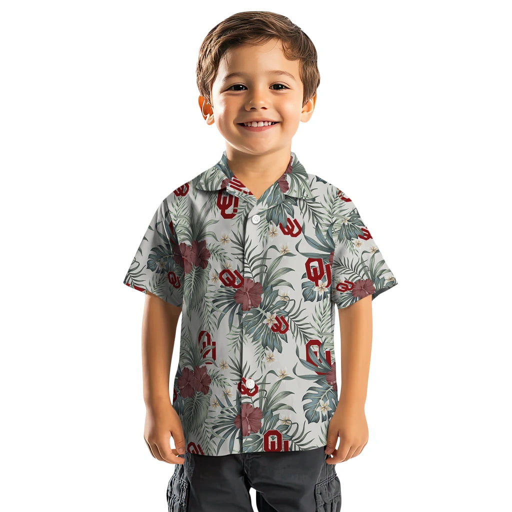 Oklahoma Sooners Hawaiian Shirt - Hibiscus Designs | Hula Hawaiian Shirts