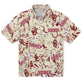 Oklahoma Sooners Hawaiian Shirt - Hibiscus Overlay | Hula Hawaiian Shirts