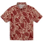 Oklahoma Sooners Hawaiian Shirt - Leaf Outline | Hula Hawaiian Shirts
