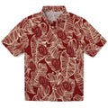 Oklahoma Sooners Hawaiian Shirt - Leaf Outline | Hula Hawaiian Shirts