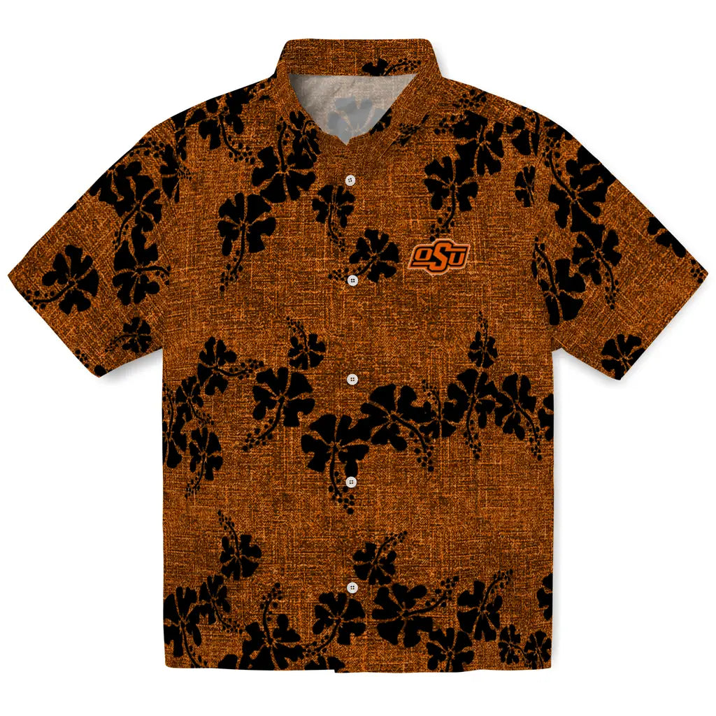 Oklahoma State Cowboys Hawaiian Shirt - 50th State Flower | Hula Hawaiian Shirts